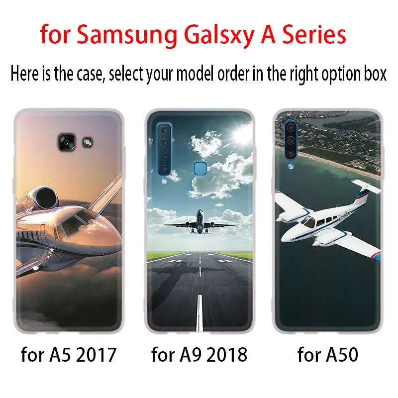 Самолеты дизайнерский чехол для Samsung Галактики A12/A20/A51/A70/A20s/A21s/A32/A50/A50s/A42/A52/A72 5G A8 A7 A6