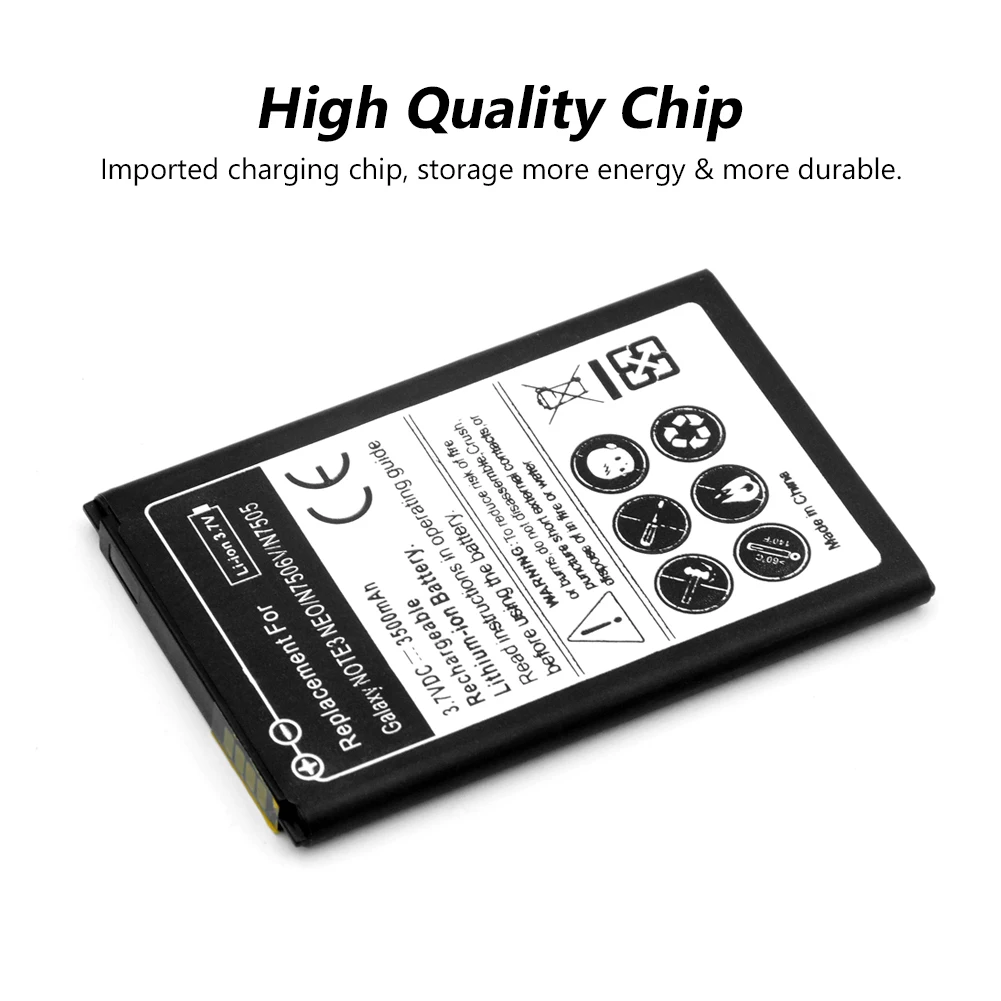 YCDC 3 7 V Li Ion 3500mAh Сменный аккумулятор для SAMSUNG GALAXY Note Mini Neo SM
