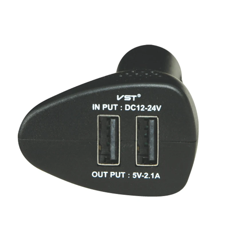 Автомобильное зарядное устройство с двумя USB-портами и тремя прикуривателями 12 В