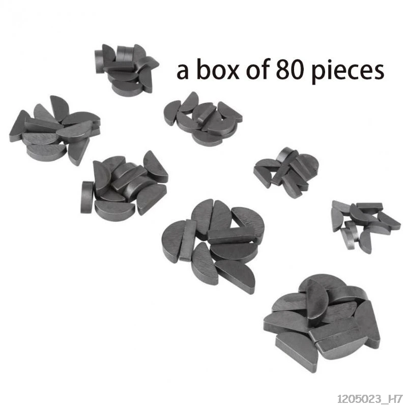 80 шт. набор ключей из нержавеющей стали метрические полулуноходные винты