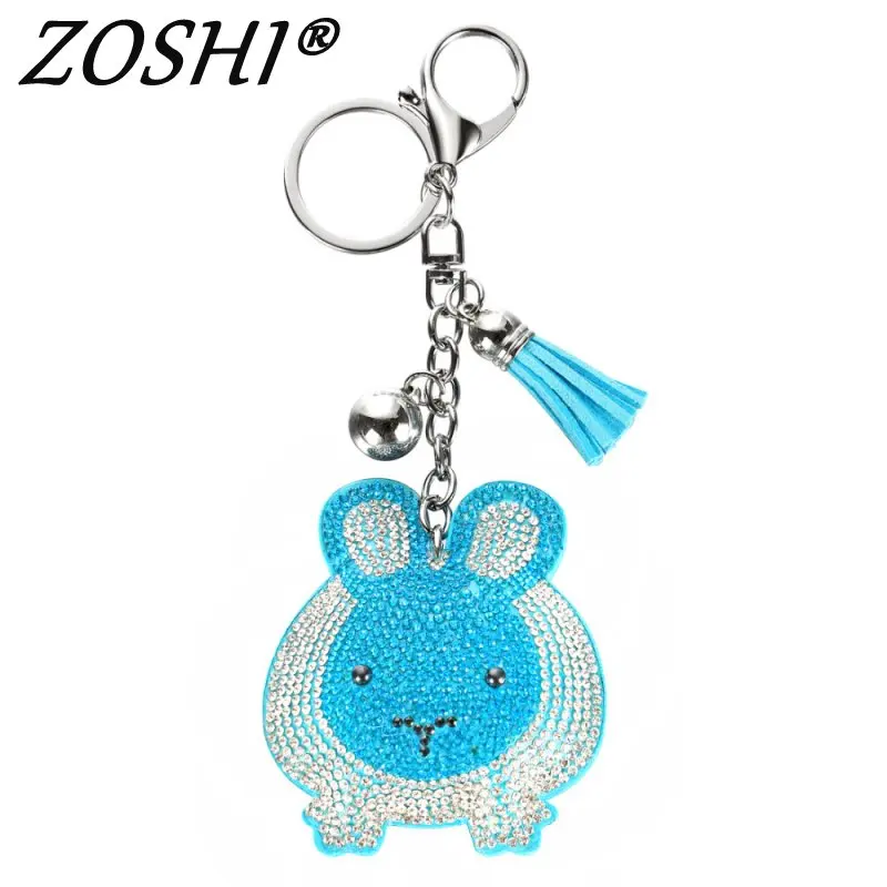 Женский брелок для ключей ZOSHI с подвеской в виде кролика | Украшения и аксессуары