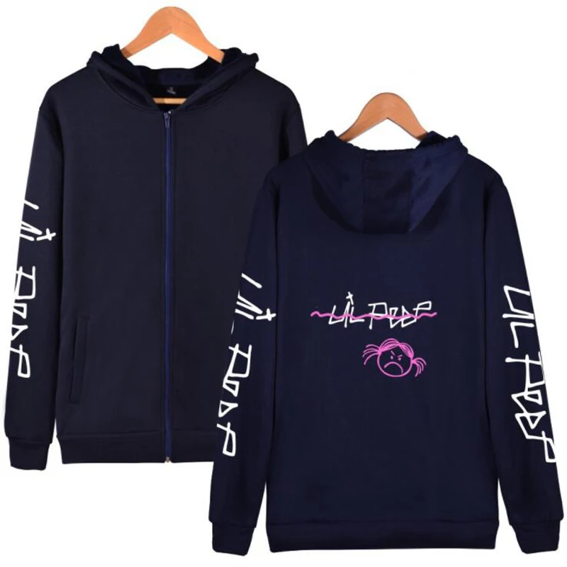 Lil открытым Толстовки Для мужчин sudaderas Hombre хип хоп рэпер с капюшоном куртка на