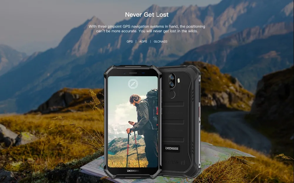 Doogee S40 3 ГБ 32 ГБ Android 9,0 пирог сотовый телефон IP68 IP69K водонепроницаемый 5," 4650 мАч разблокировка отпечаток лица 4G LTE NFC Смартфон