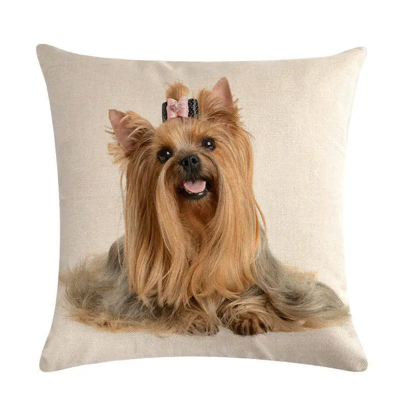 15 45 см* 45 см собака SHIH-TZU постельное белье/подушка из хлопка с эффектом памяти Чехол Диван-Подушка Чехол подушки сиденья автомобиля декоративные подушки - Цвет: 15