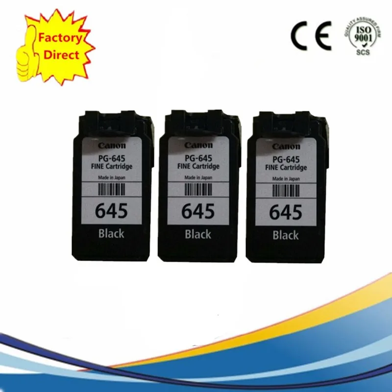 3BK PG645 PG 645 PG-645 CL-646 CL646 CL 646 картриджи с чернилами восстановленные Pixma MG2460 MG2560 MG2960 MG2965 MG 2460 - Цвет: 3BK
