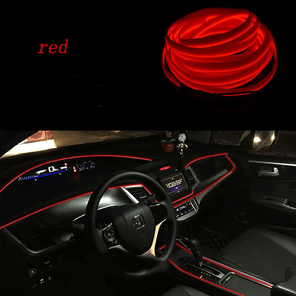 Атмосферные огни для салона автомобиля Стайлинг Audi A3 Q5 EL Wire светодиодный Декор