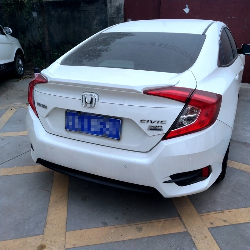 Для Honda Civic спойлер 10th автомобильный Стайлинг высокое качество абс материал заднее крыло праймер цвет задний спойлер