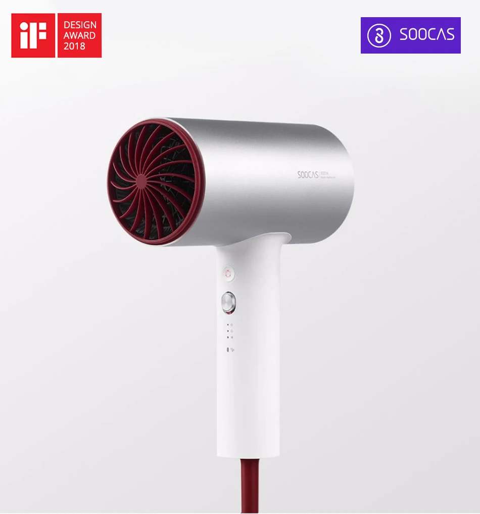 Фен Soocas для волос анион H3 быстросохнущие инструменты для волос 1800 Вт для xiaomi Smart Home kits mi фен дизайн для xiaomi mi jia