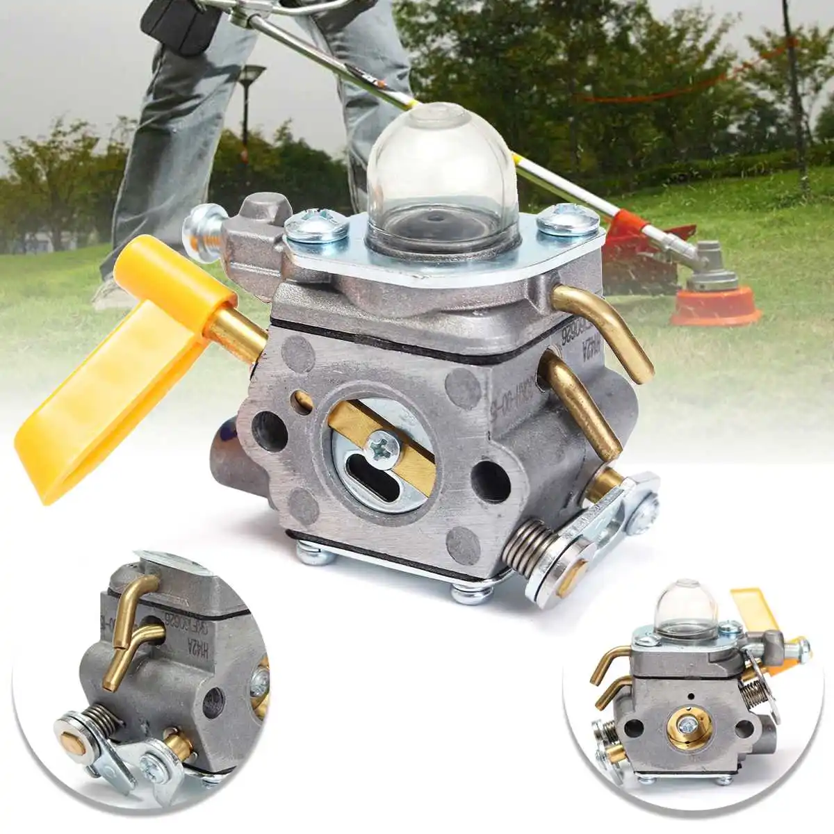 Карбюратор Carb для Ryobi Homelite 26/30cc триммер воздуходувка 308054013 308054012 газонокосилка карбюратор желтый
