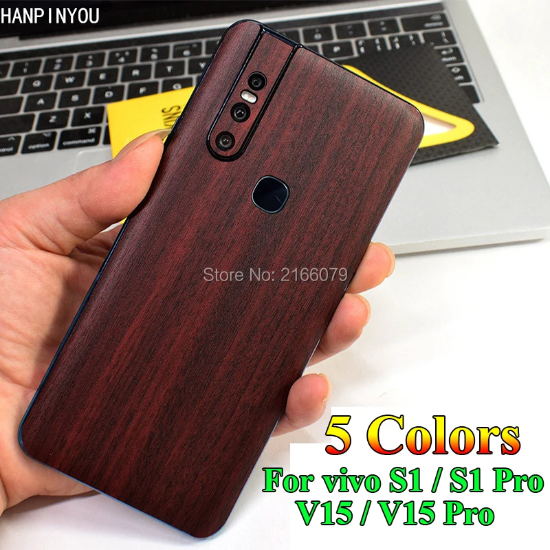 ДЛЯ vivo V15/V15 Pro/S1/S1 Pro Полное заднее покрытие 3D Имитация древесины зерна защита кожи