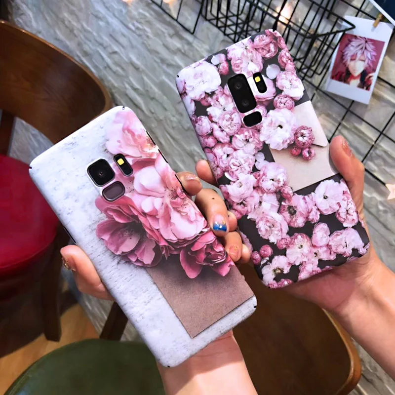 Чехол MOUSEMI Note 9 8 для Samsung S9 ударопрочный жесткий чехол телефона с цветком S8 Galaxy Plus S7