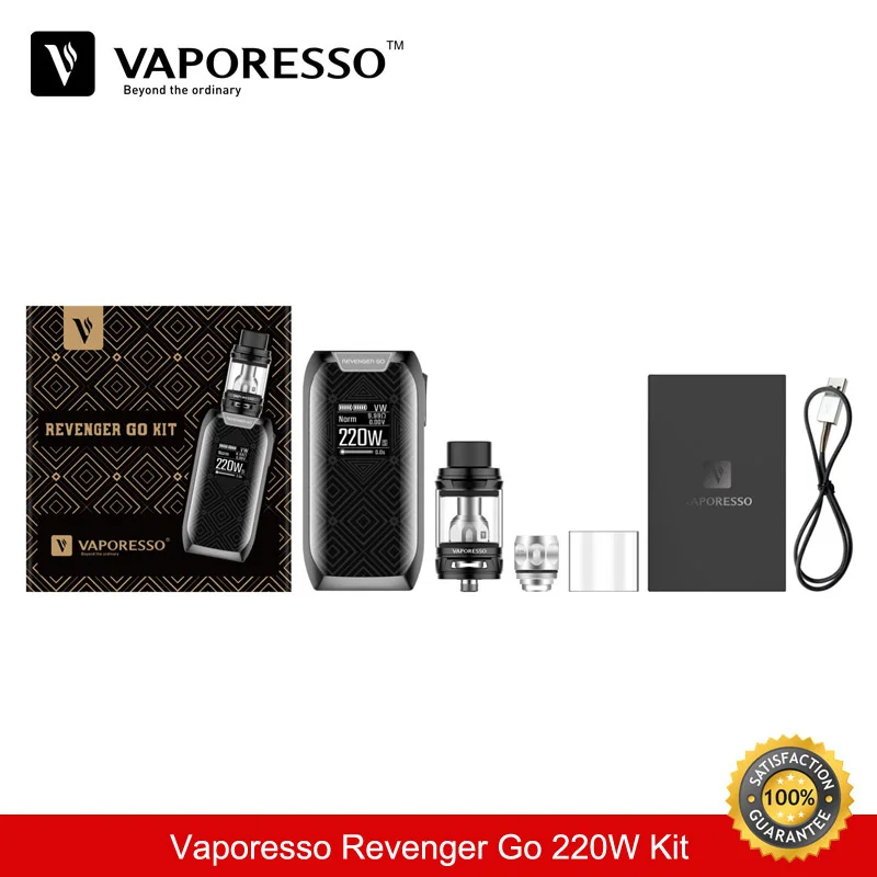 Электронная сигарета с Мститель Go 220 Вт TC Box Mod 5000 мАч 5 0 мл испаритель Vape
