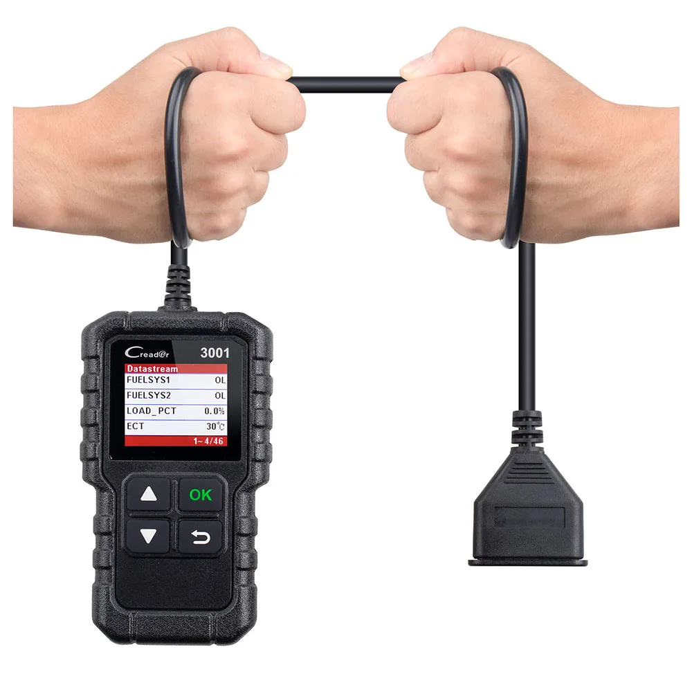Старт CR3001 сканер Поддержка полный OBDII/EOBD(система бортовой диагностики, функция Creader V+ ELM327 OBD2 диагностический инструмент как AL519/AL319/OM123 на русском языке