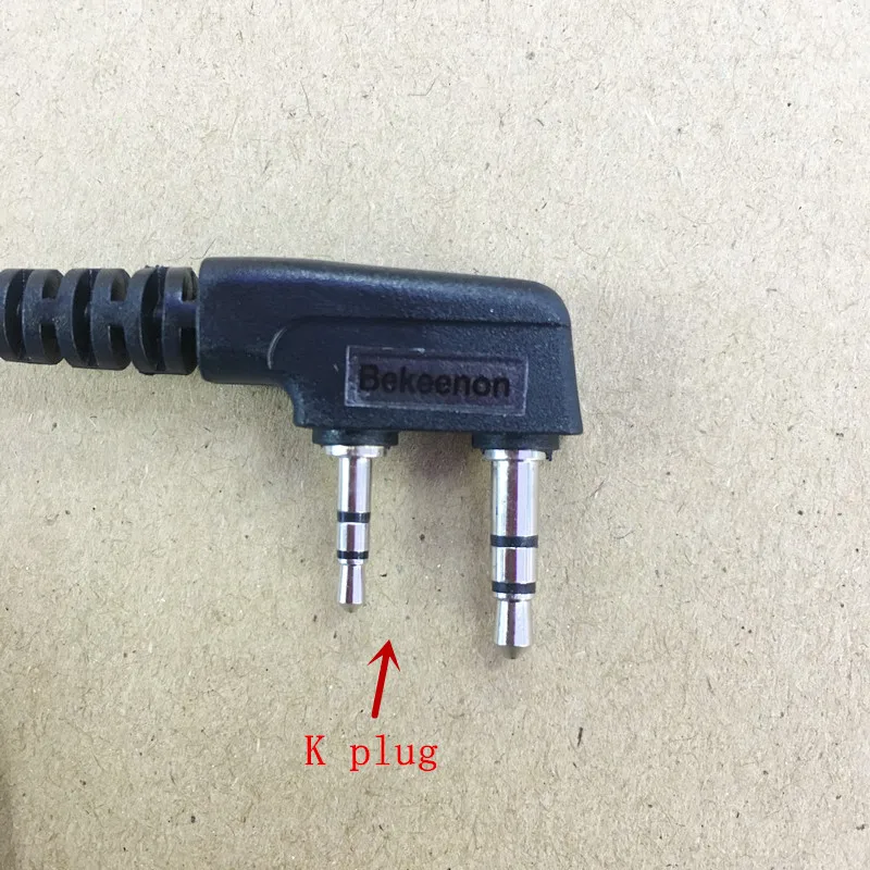 Bekeonon модные наушники PTT со смайликом K-разъем для Kenwood Baofeng BF-UV5R BF888S TYT Puxing Weierweietc walkie