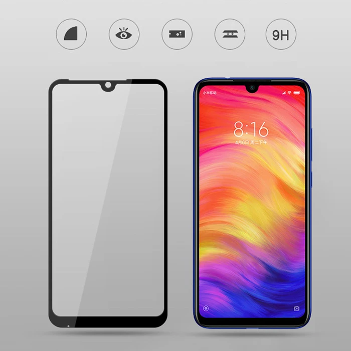 Для Xiaomi Redmi Note 7 Pro Закаленное стекло протектор экрана черная защитная пленка против царапин для Xiaomi Redmi Note 7