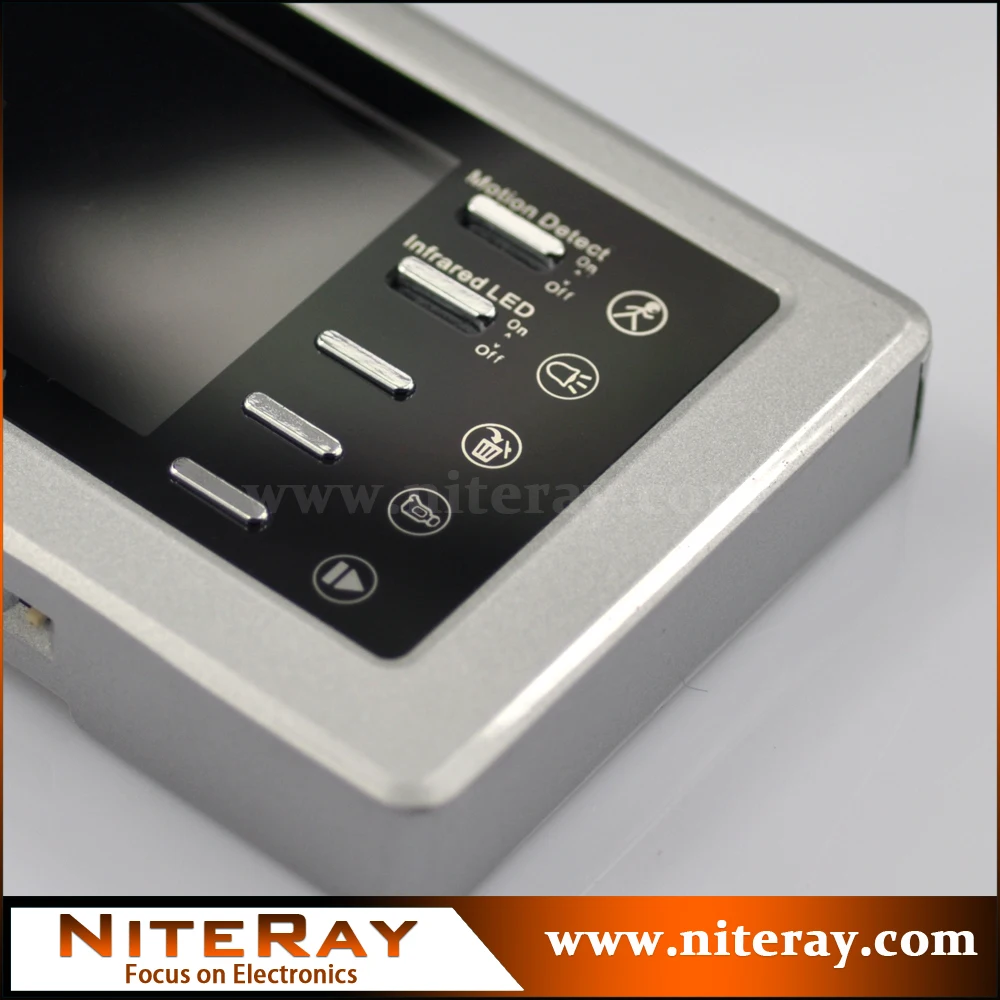 Широкий угол видео глазок дверная камера дверной звонок зритель Поддержка