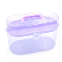 1pcs acrylic box sewing kit storage supplies needle collector storage button packaging boxes