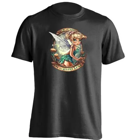 Феи тех кто wander Питер Пэн татуировки Булавки принцесса футболка|t shirt|shirt tshirt t shirt |