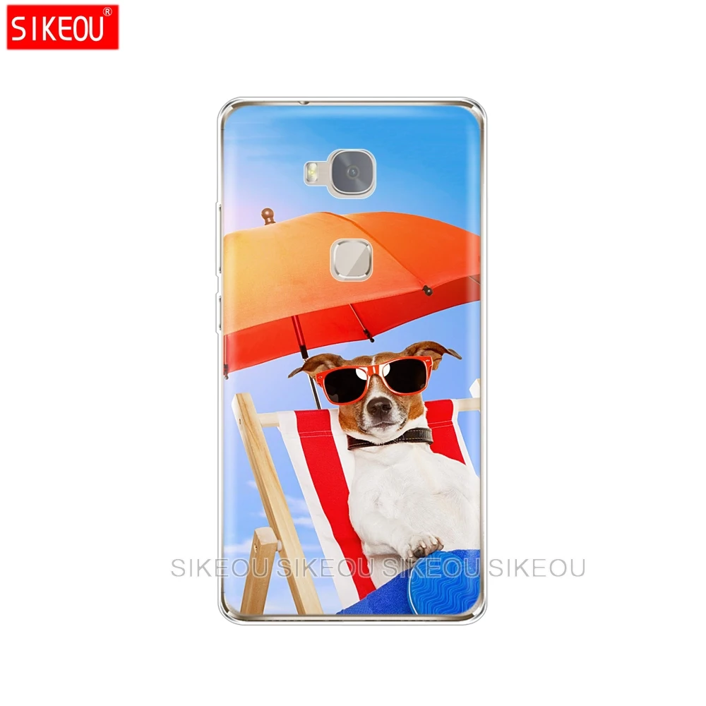 Силиконовый чехол для телефона huawei honor 5X мягкий из ТПУ 5 x KIW-L21 coqa Coque Funda