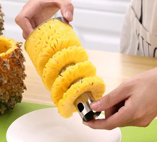 1 шт. нержавеющая сталь ананас Овощечистка для кухонных принадлежностей слайсеры
