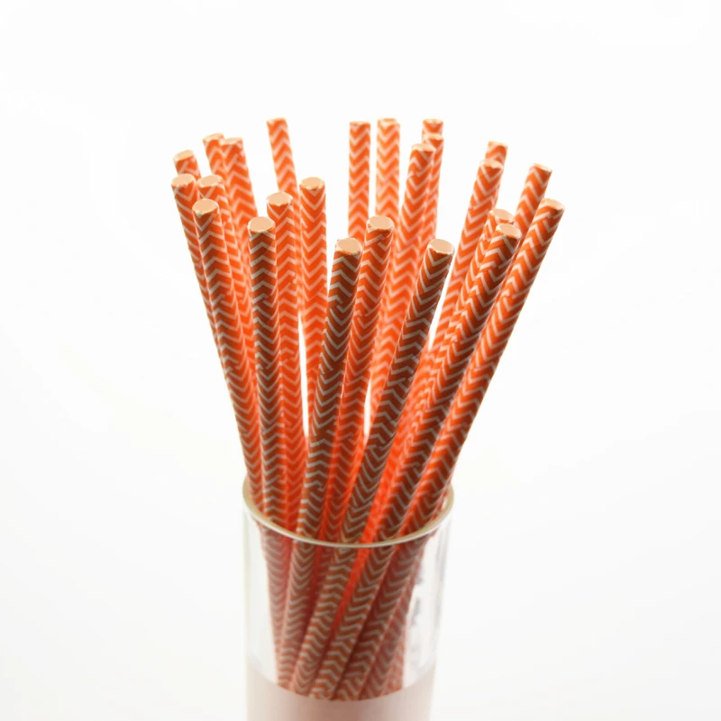 25 шт./лот маленькие волнистые бумажные соломинки для дня рождения свадьбы