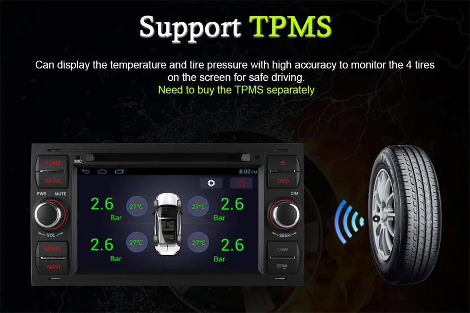 4G SIM LTE Android 6 0 Octa Core 32GB ROM автомобильный DVD-плеер для Ford Mondeo Focus Transit C-MAX GPS Map RDS радио