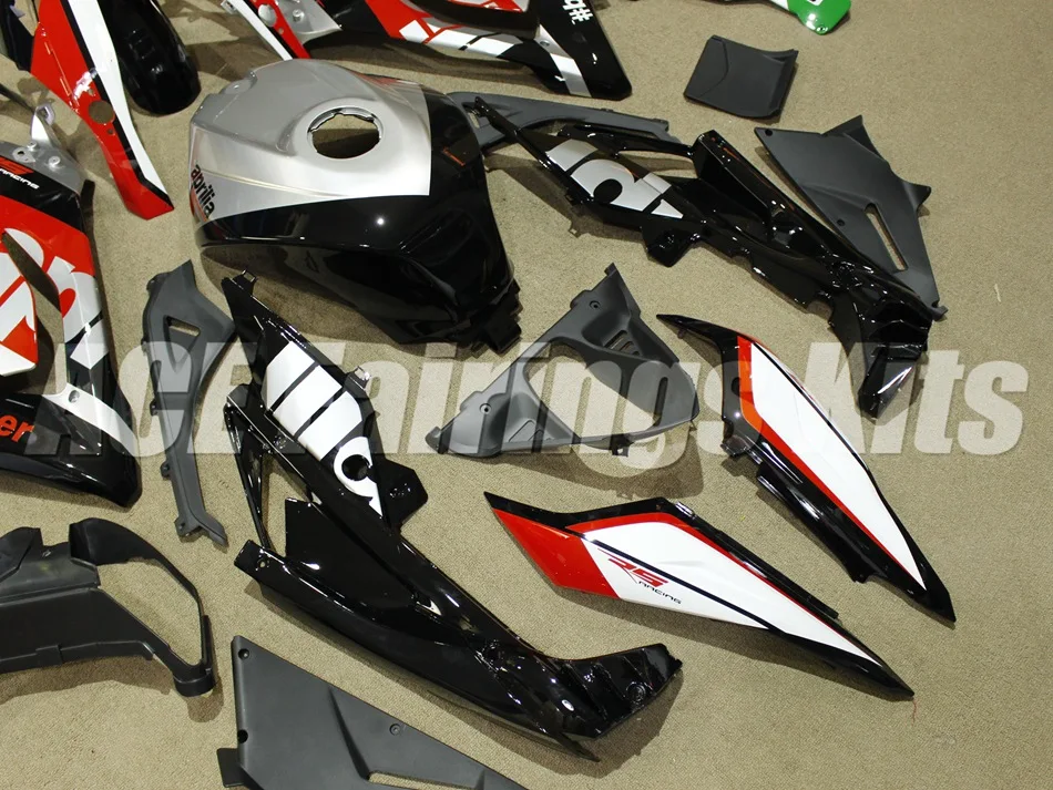 Injection mold New ABS whole Fairing kit Fit for Aprilia RS125 06 07 08 09 10 11 RS 125 2006 2007 2011 Fairings set red silver