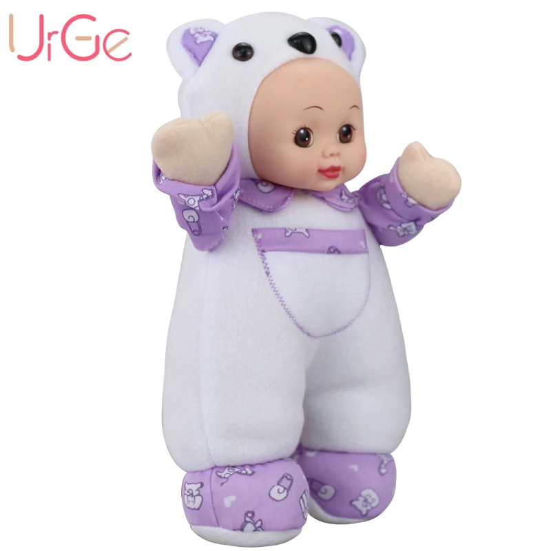 30 см плюшевый милый кавайный мультяшный медведь кукла из мягкого силикона