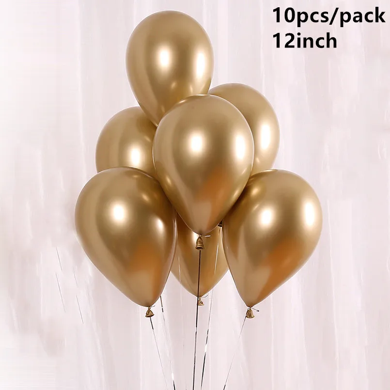 Christmas Green Red Latex Balloons Merry Metallic Gold Sliver Balloon Wedding Party Decoration for Home Kids Toys | Дом и сад