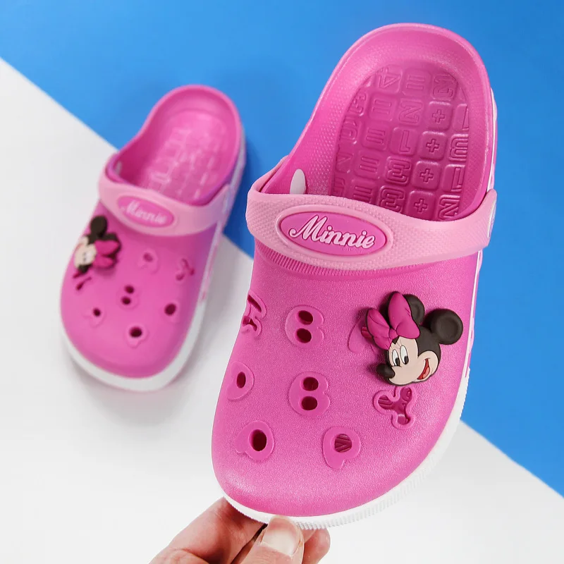 Детские туфли с дырками Disney Новинка лета 2019 домашние Нескользящие сандалии для