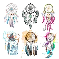 colorful dreamcatchers iron on heat transfer printing patches stickers washable for kids clothes t shirt jeans diy appliques new