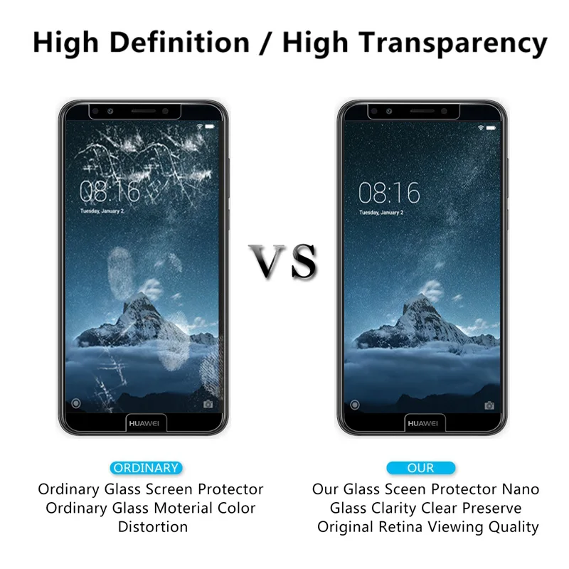 Защитное стекло для huawei y7 prime 2018 закаленное y6 pro 2017 y9 honor v9 nova 2 lite Защитная пленка