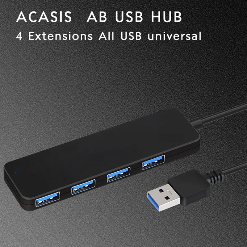 4-портовый USB 3 0 Ультра тонкий концентратор данных для MacBook Mac Pro/Mini Surface Pro XPS ноутбук