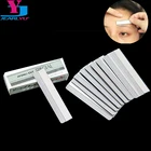Триммер для бровей из нержавеющей стали, 100 шт., микроблейдинг, Перманентная Коррекция бровей, Выщипывание Бровей, бритва, специальные инструменты для макияжа