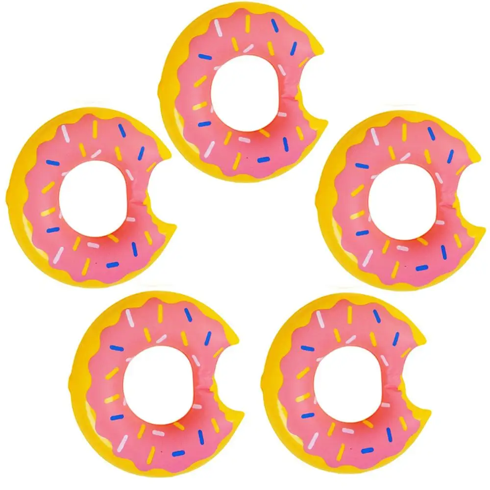 5x Pink (Donut) 5 шт./1 шт. Красочные Кукла плавучий буй спасательный круг для куклы Барби аксессуары Келли пляжный купальный "сделай сам" для детей, для игры в ванной игрушки - Цвет: 5x Pink (Donut)