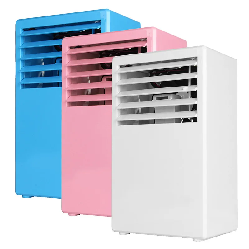 Portable 3 Colors 24V 24W 3 Speed Cooling 5 Leaf Fan Mini Spray Humidification Air Conditioning Fan