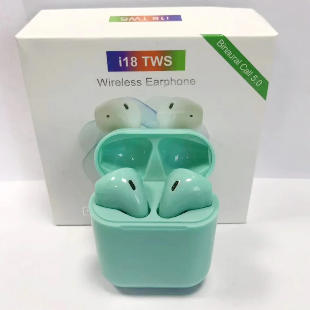 2019 оригинальный i18 наушники вкладыши TWS Bluetooth 5 0 беспроводной 3D звука наушников