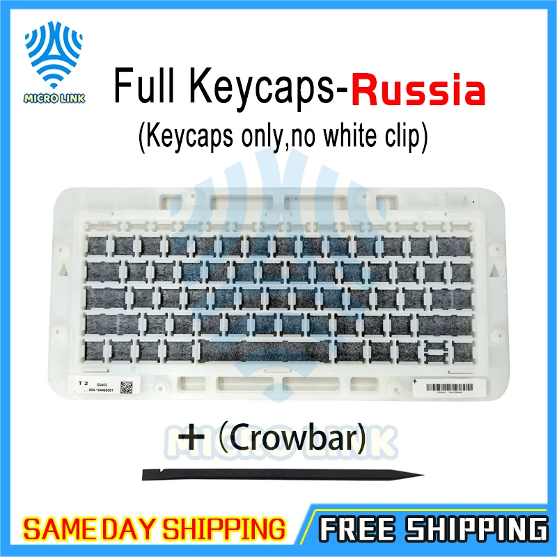 Подлинная для Macbook Pro retina 1" 15" A1706 A1707 A1708 русская Россия RU клавиша для клавиатуры, крышка для ключа s Late Mid