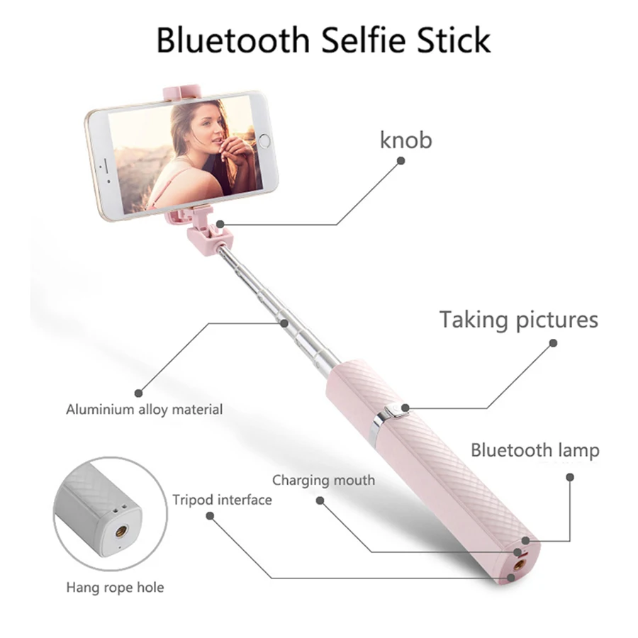 Новая беспроводная селфи Палка с Bluetooth и штативом ручной монопод для телефонов