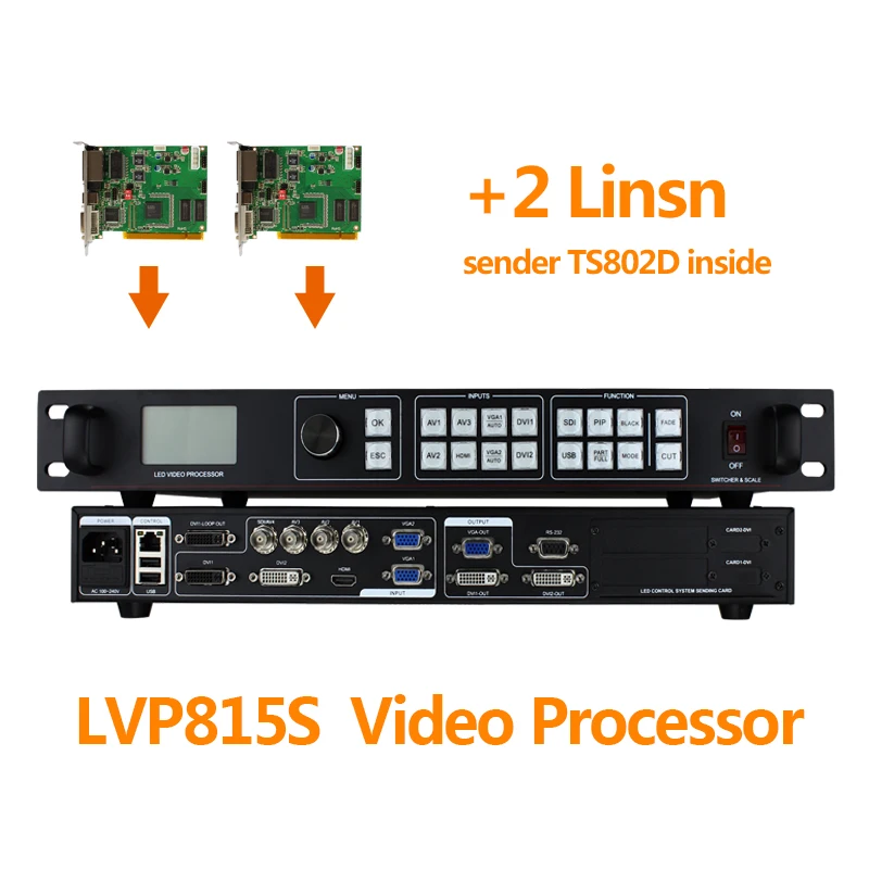 

Большой светодиодный дисплей, настенный видеопроцессор lvp815s, видеоматричный коммутатор для светодиодного полного видео дисплея, коммутато...