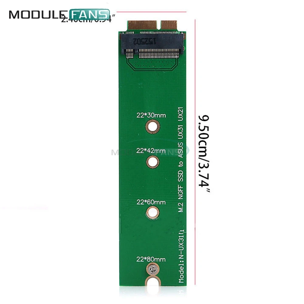 M.2 NGFF SSD на 18 Pin адаптер Карточка для Zenbook применяется Asus UX31 UX21|Интегральные схемы| |