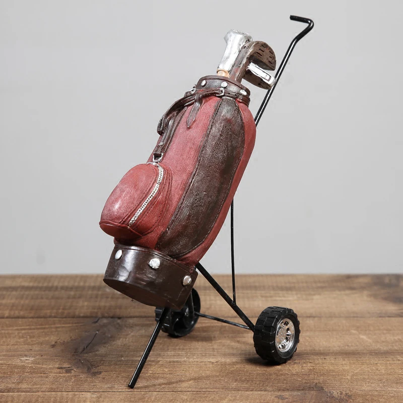 Ретро модели клюшек для гольфа изделия из смолы реквизит фотографий украшение