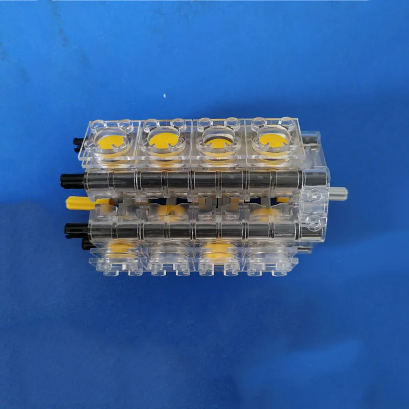 Новый прозрачный двигатель MOC Brick V8 цилиндрические блоки для втулки двигателя