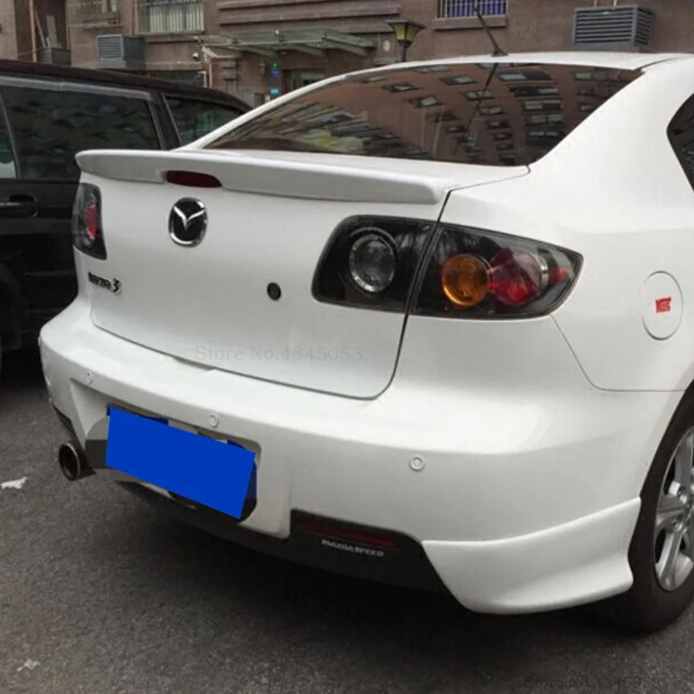Для Mazda 3 M3 спойлер 2006-2010 Черный Белый автомобильный Стайлинг ABS пластик
