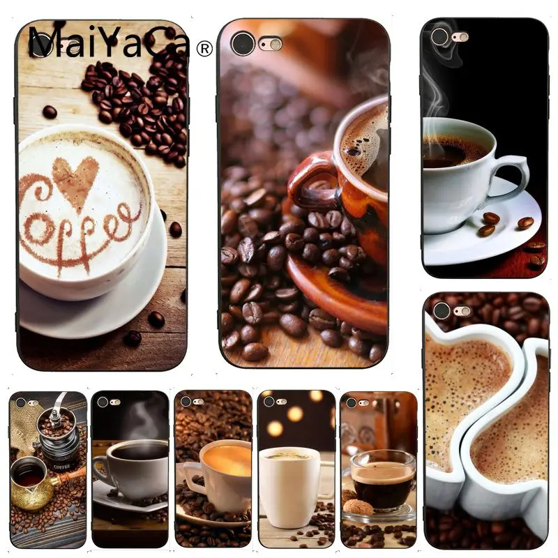 Чехол MaiYaCa для iphone 7 кофейная чашка кофейные зерна аксессуары телефонов чехол iPhone