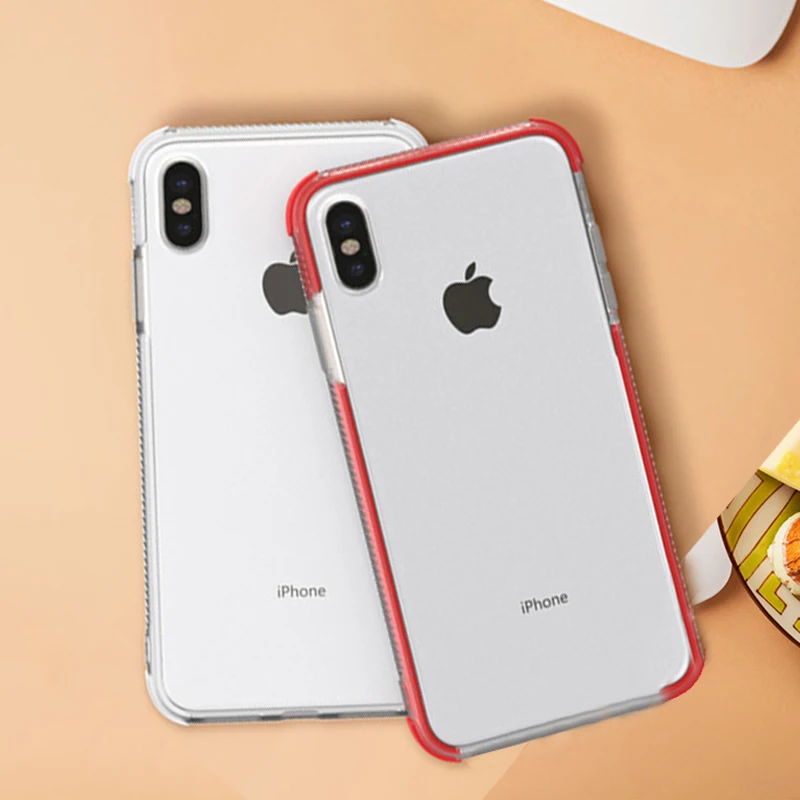 Цветной мягкий прозрачный чехол для iphone XS MAX XR X 10 6 6S 7 8 Plus TPU силиконовый Samsung Galaxy S8