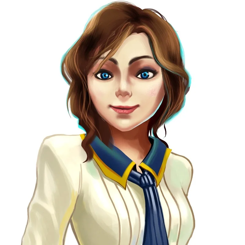 Квадратный тканевый постер с рисунком на заказ Bioshock Елизаветы искусство