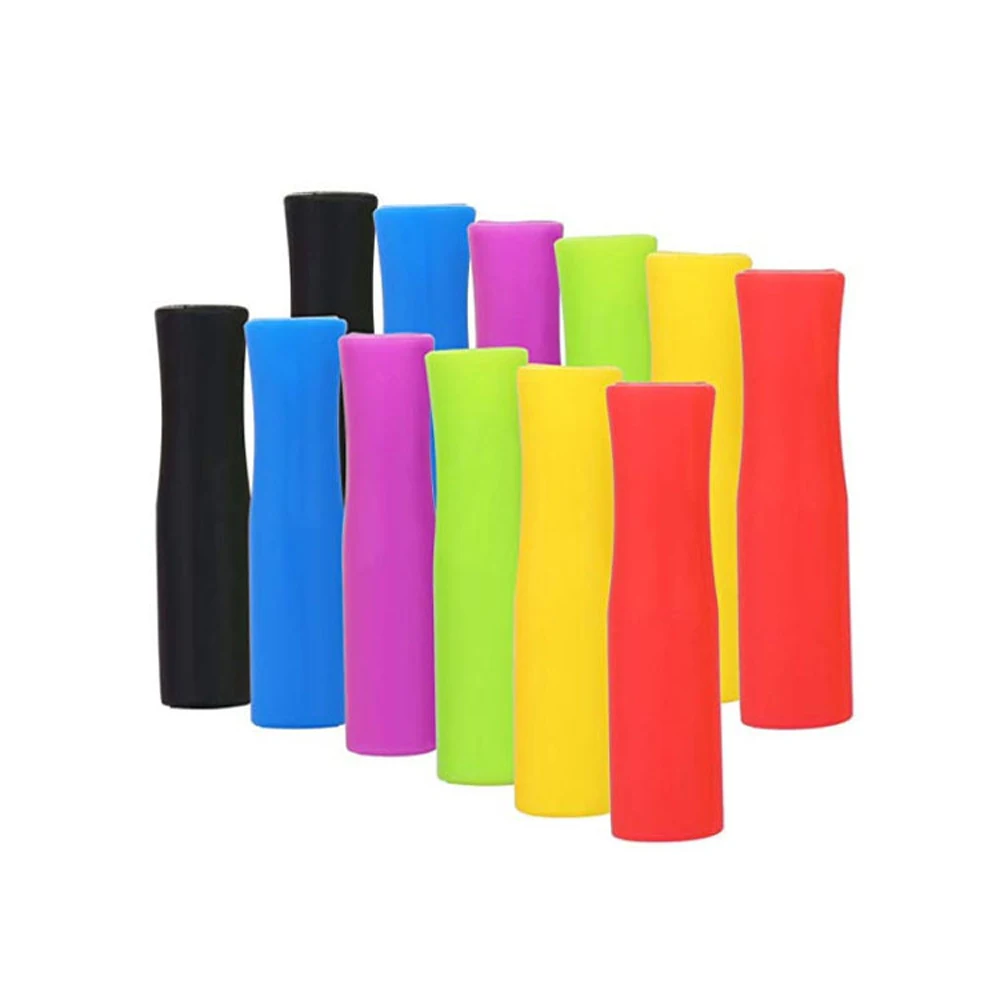 20pcs Anti Burn Stainless Steel Straw Bar Cover Party 6mm Food Grade Teeth Protector Reusable Silicone Tip Caps Accessories | Дом и сад