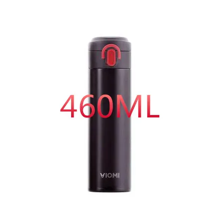 black 460ml 01 Mijia VIOMI, термос, чашка из нержавеющей стали, колба, бутылка для воды, чашка, 24 часа, термос, одна рука, ВКЛ./закрывает 300 мл/460 мл - Цвет: black 460ml