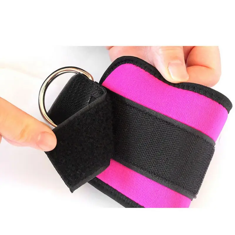 Fitness Adjustable D-Ring Ankle Straps Foot Support Protector Gym Leg Pullery with Buckle Sports Feet Guard | Спорт и развлечения